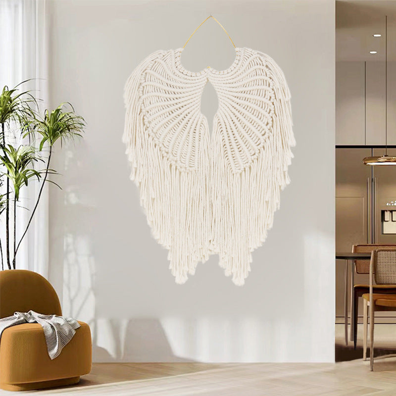 Handwoven Angel Wings Wall Hanging