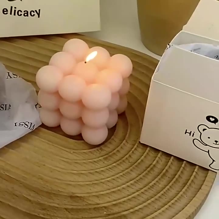 Bubble Cube Scented Candle
