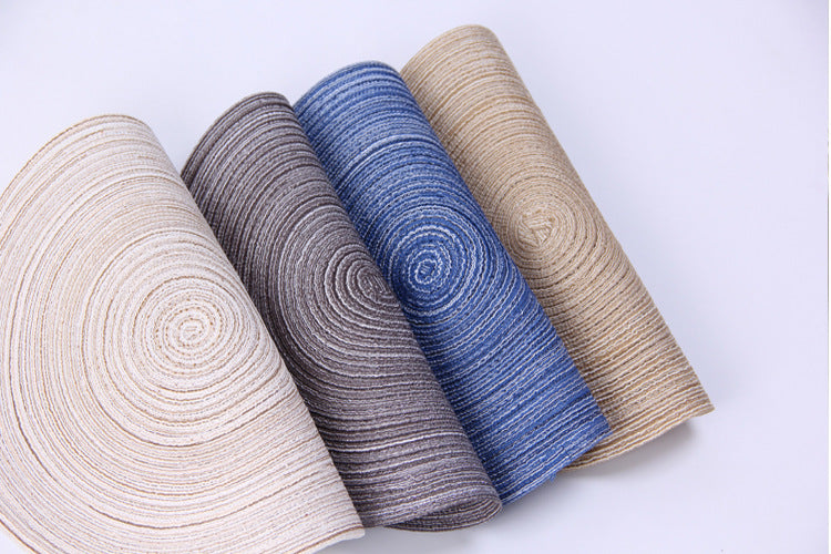 Handmade Japanese Hemp Round Placemats – Thick Heat-Resistant Coasters