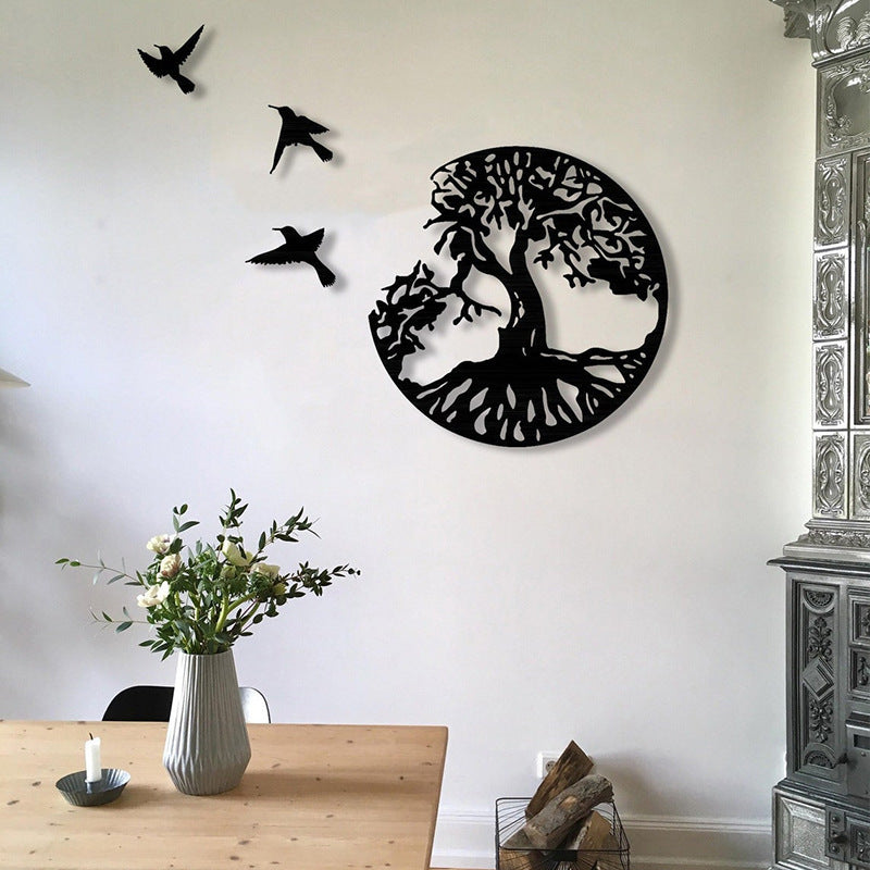 Handcrafted Tree of Life Wall Sculpture with Birds