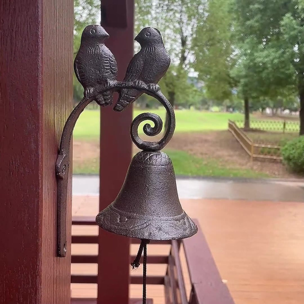 Handcrafted Cast Iron Bird Bell
