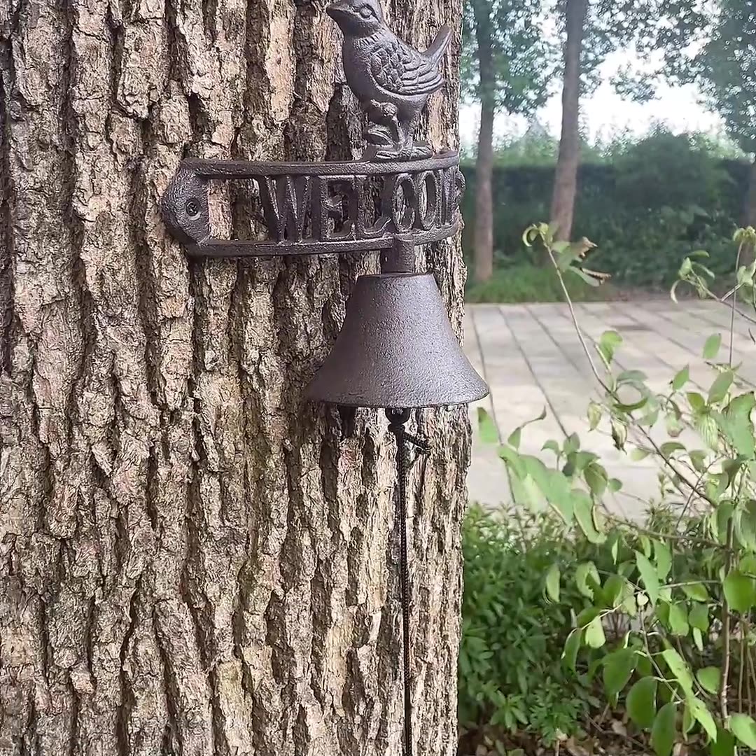Vintage Cast Iron "WELCOME" Door Bell