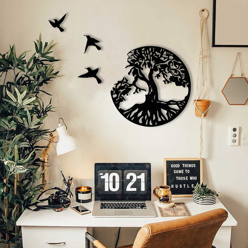 Handcrafted Tree of Life Wall Sculpture with Birds