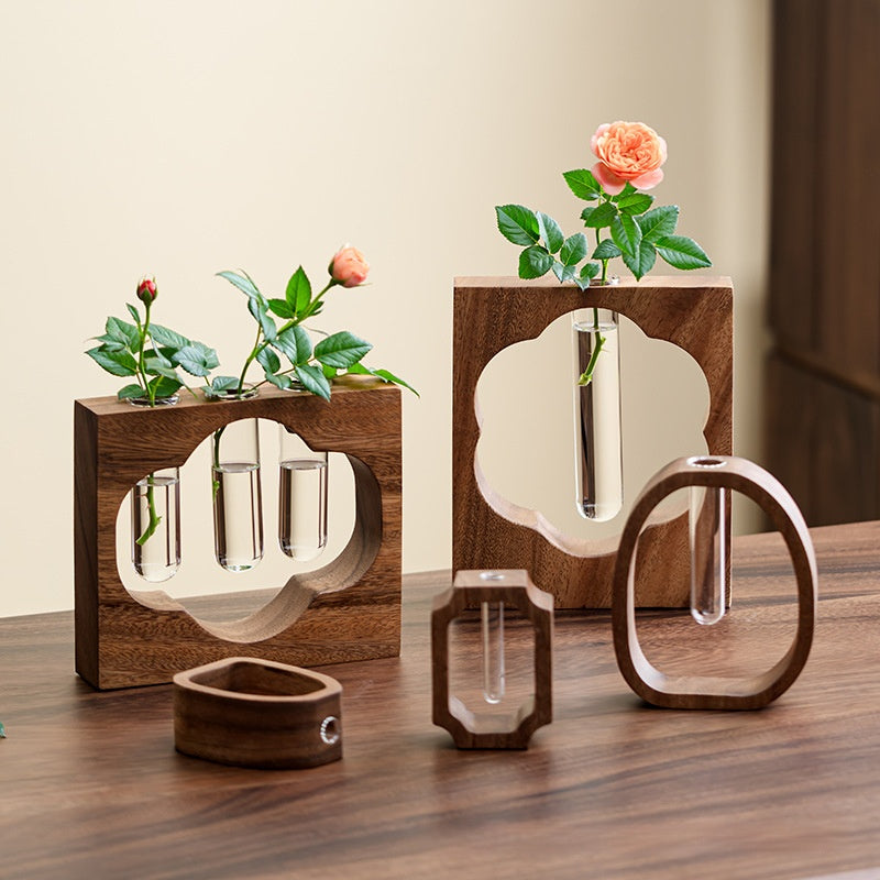 Walnut Wooden Tabletop Planter