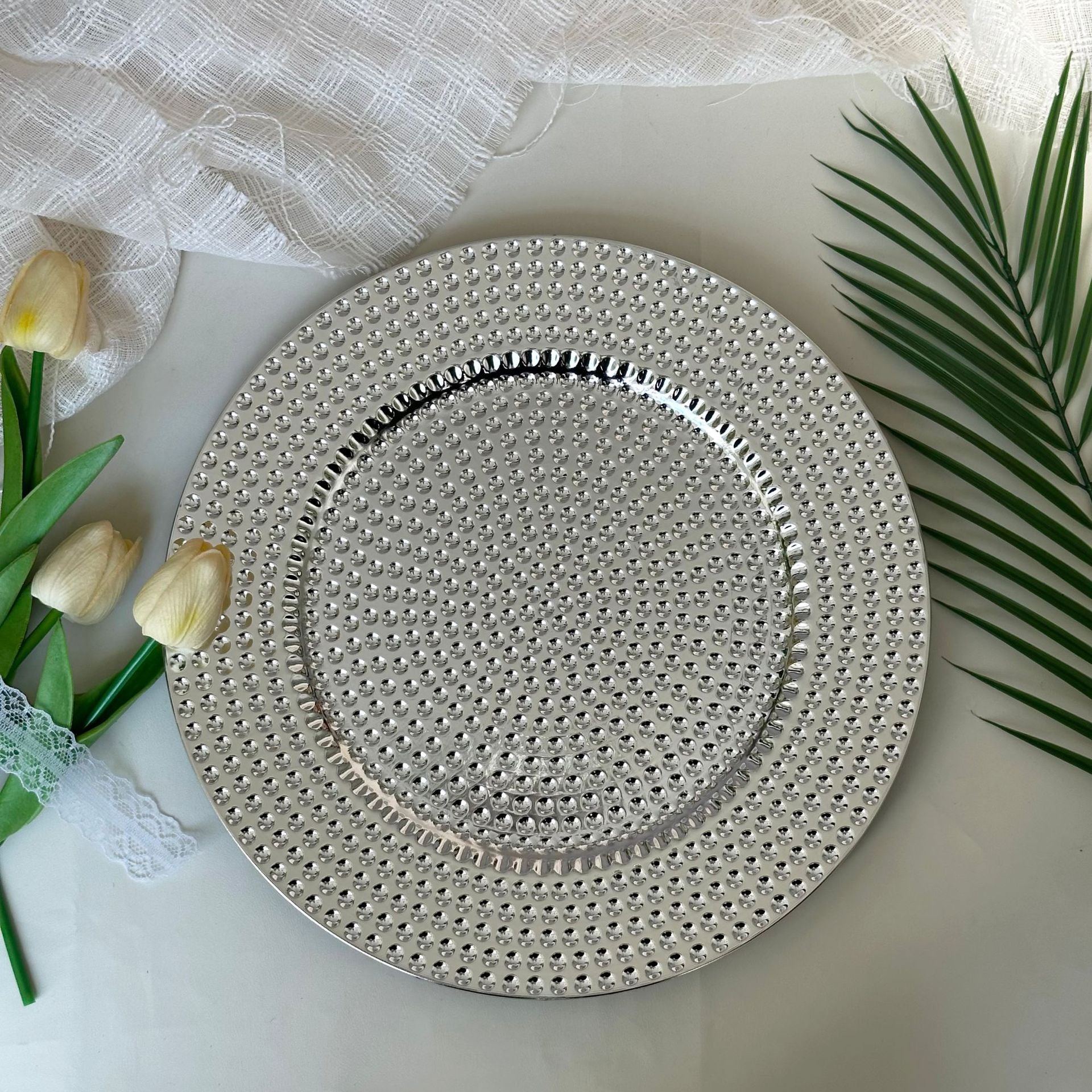 Classic Bead Round Plate