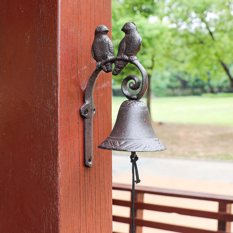 Handcrafted Cast Iron Bird Bell