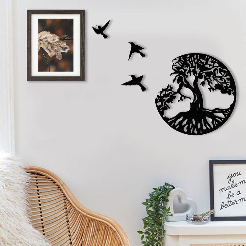 Handcrafted Tree of Life Wall Sculpture with Birds