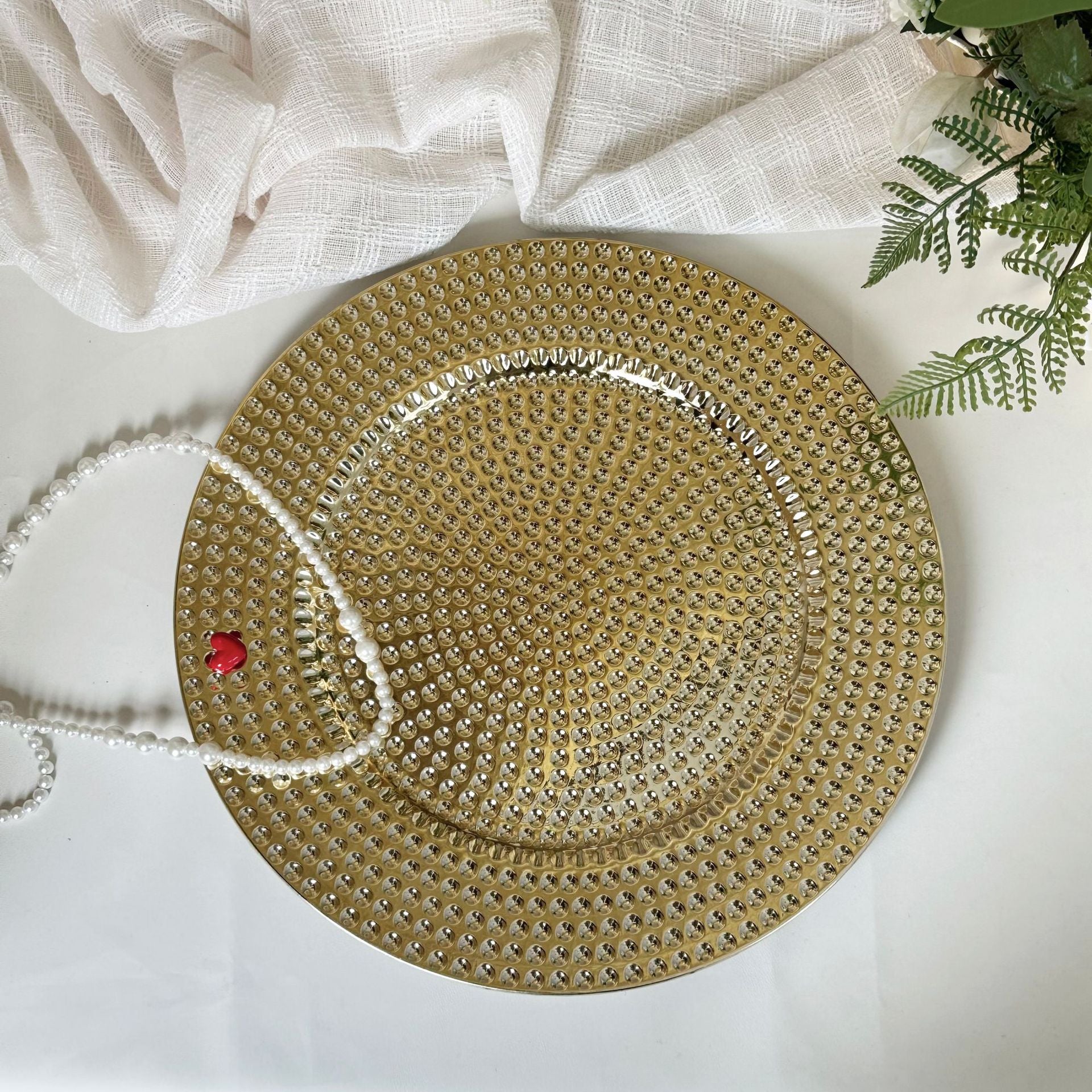 Classic Bead Round Plate
