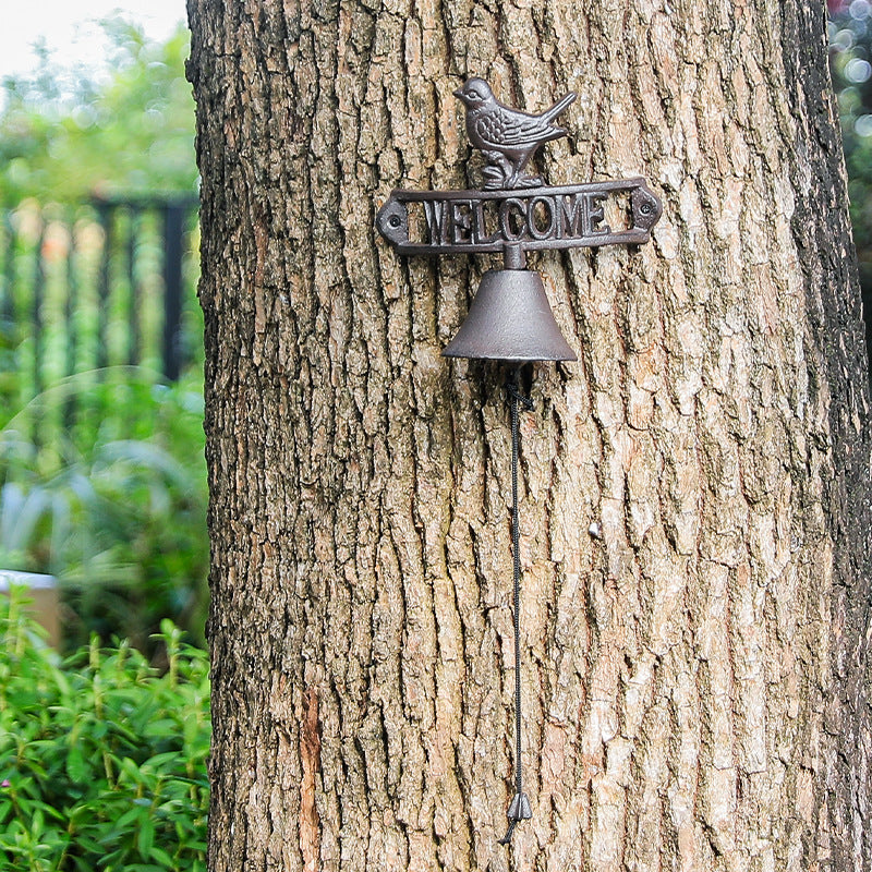 Vintage Cast Iron "WELCOME" Door Bell