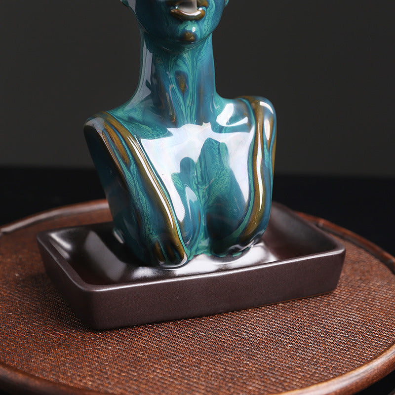 Elegant Ceramic Backflow Incense Burner