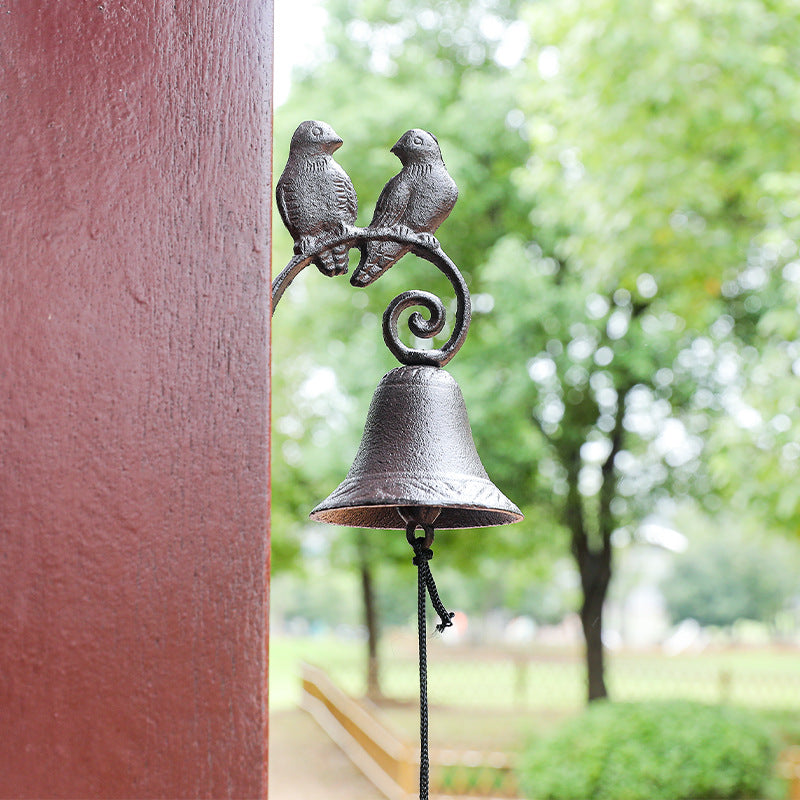 Handcrafted Cast Iron Bird Bell