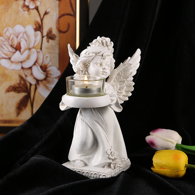 Vintage Angel Candlestick