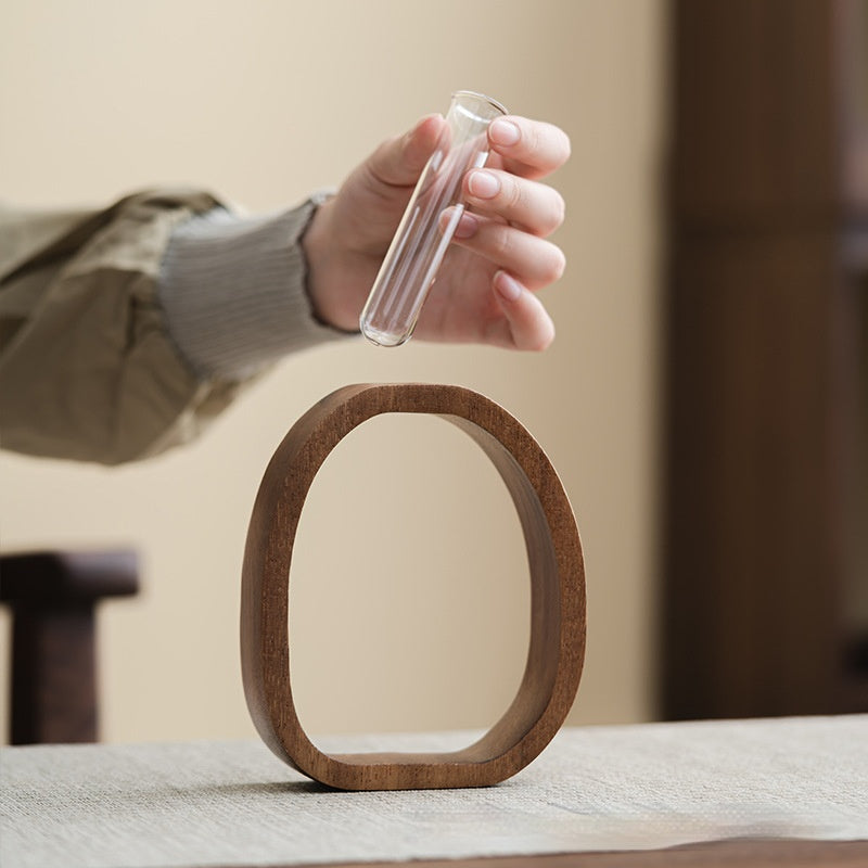 Walnut Wooden Tabletop Planter