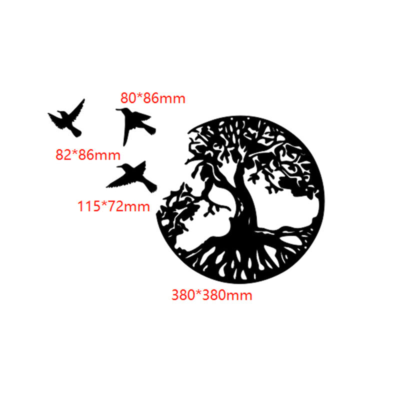 Handcrafted Tree of Life Wall Sculpture with Birds
