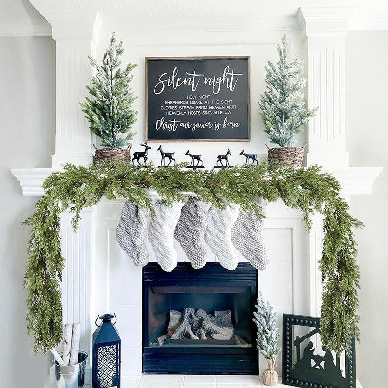 Real Touch Christmas Green Garland