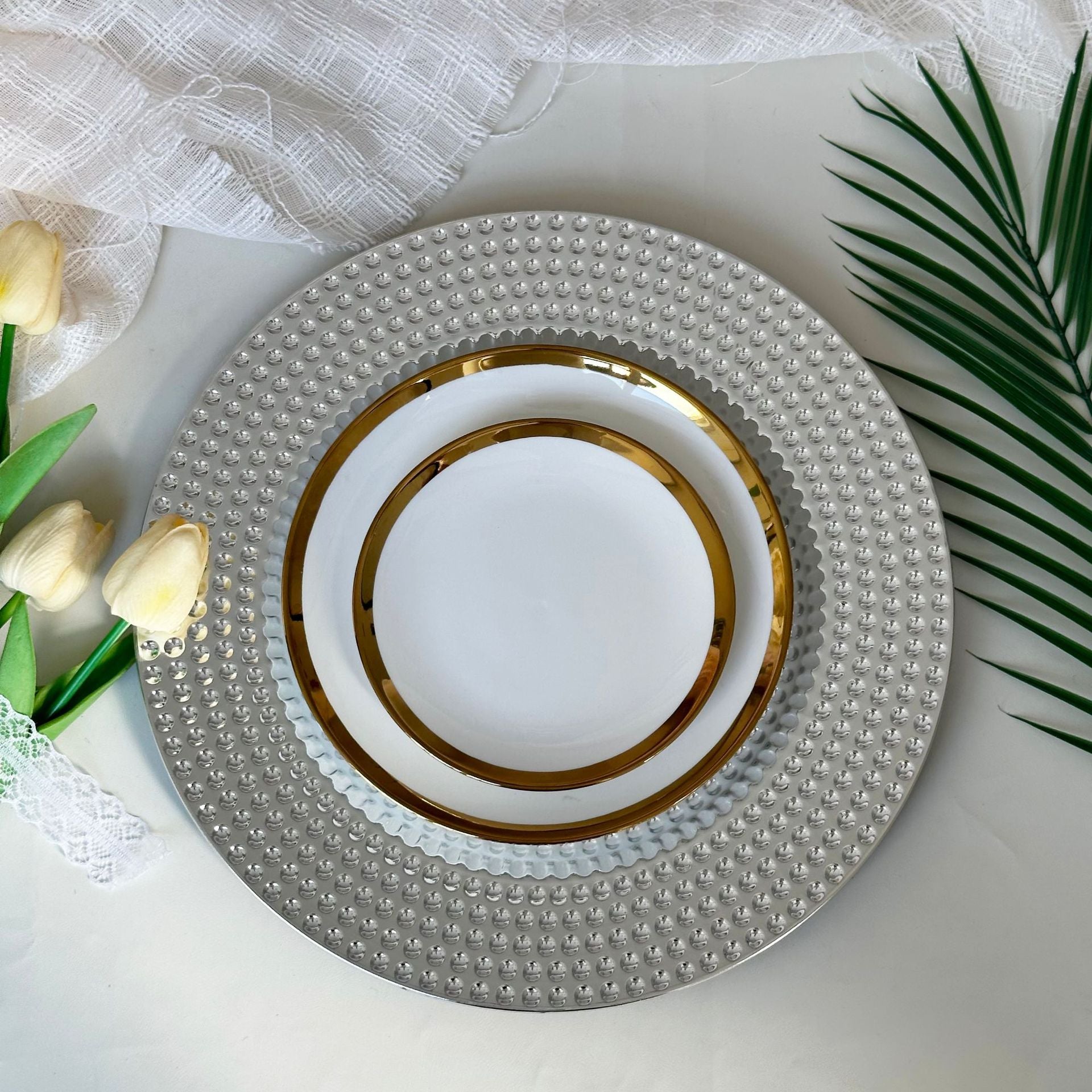 Classic Bead Round Plate