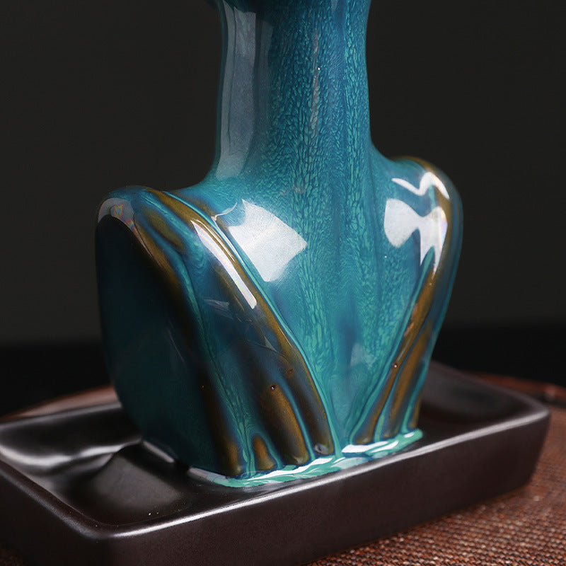 Elegant Ceramic Backflow Incense Burner