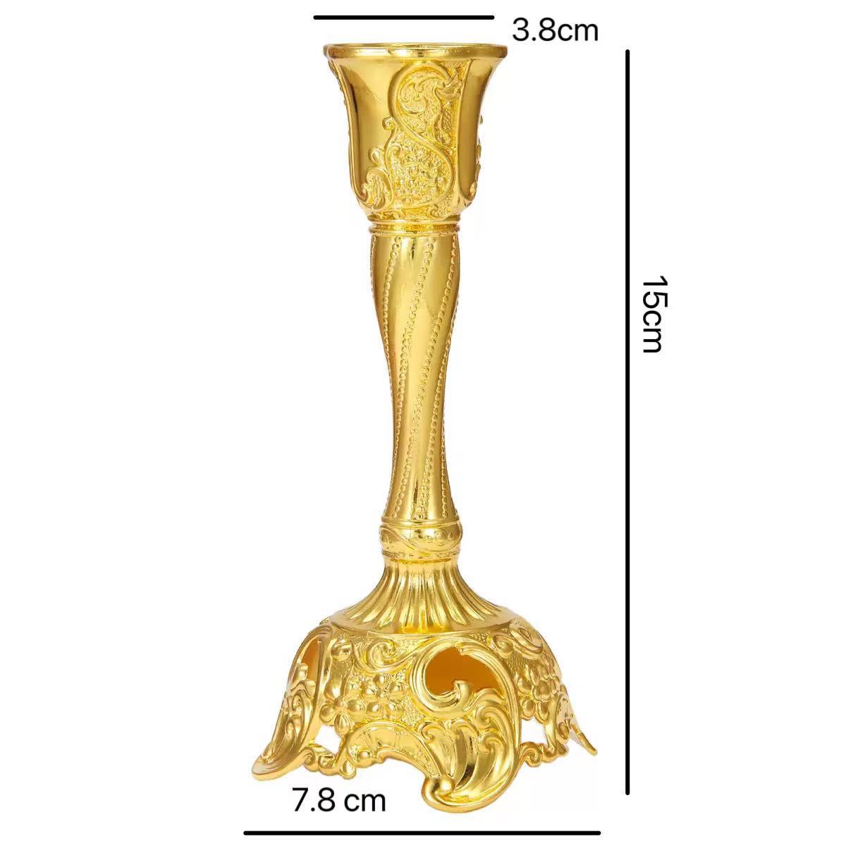 Retro Zinc Alloy Candle Holder