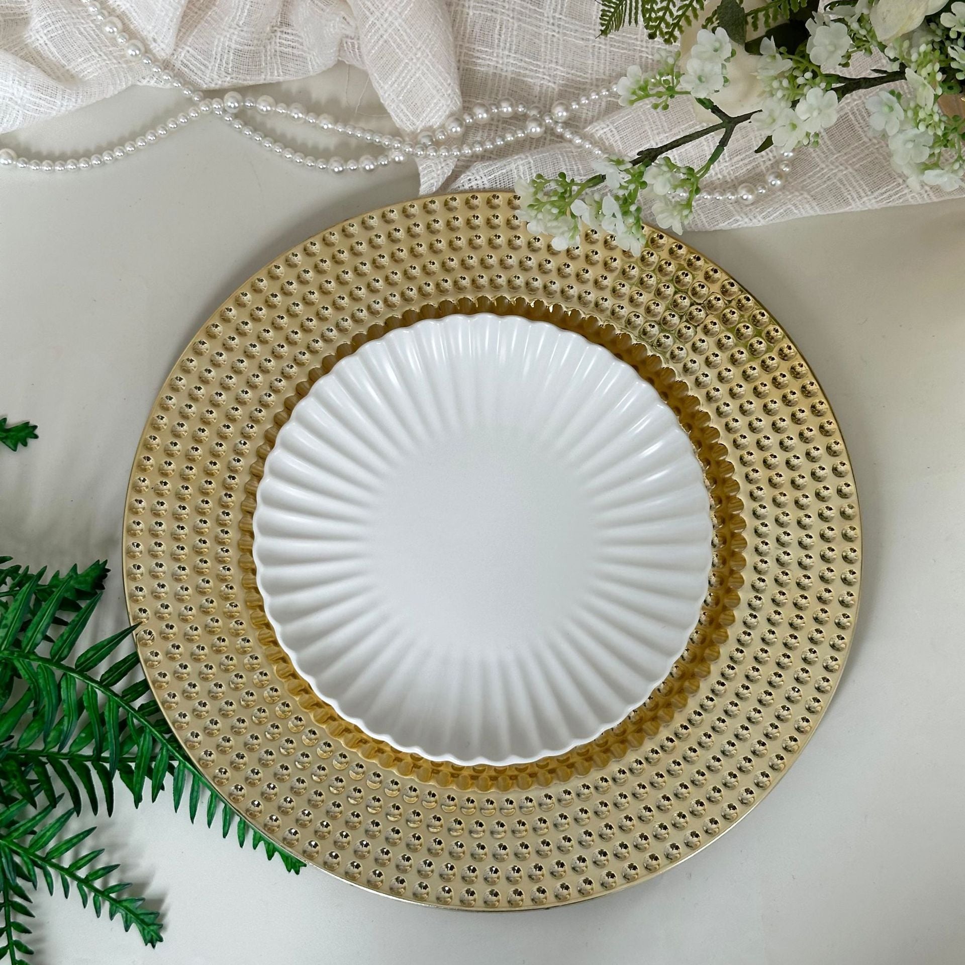 Classic Bead Round Plate