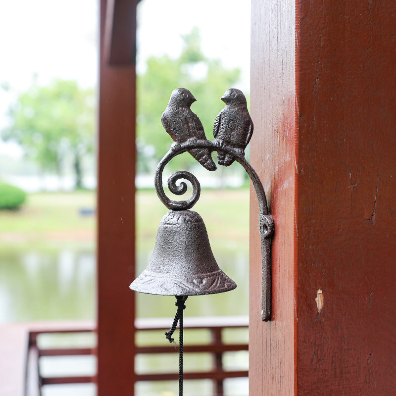 Handcrafted Cast Iron Bird Bell