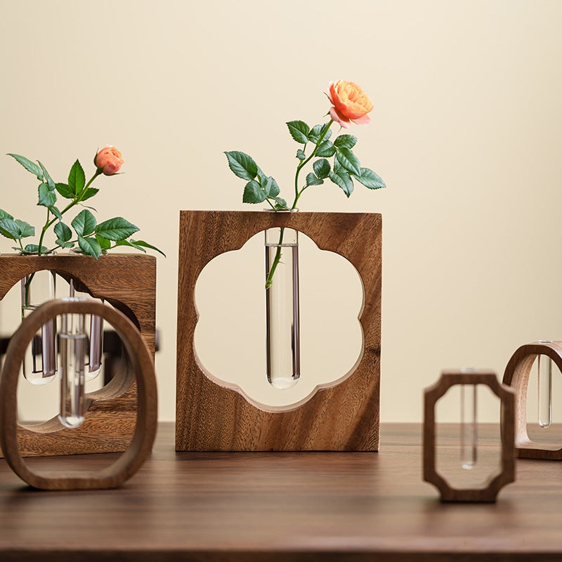 Walnut Wooden Tabletop Planter