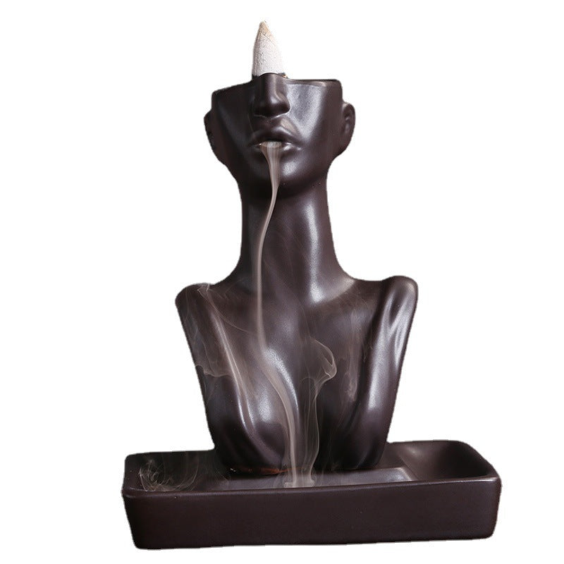 Elegant Ceramic Backflow Incense Burner