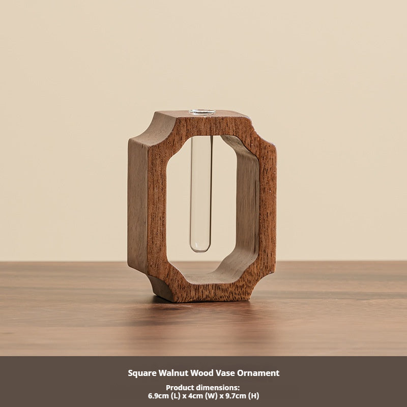 Walnut Wooden Tabletop Planter