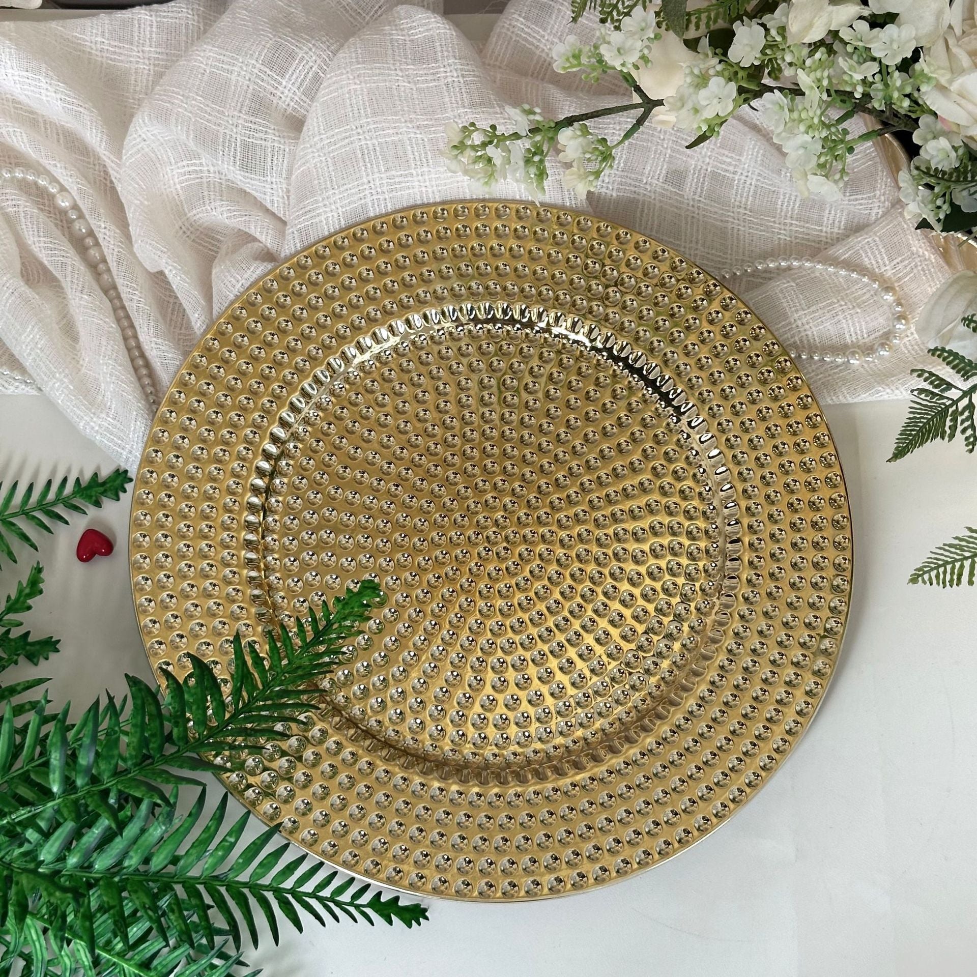 Classic Bead Round Plate