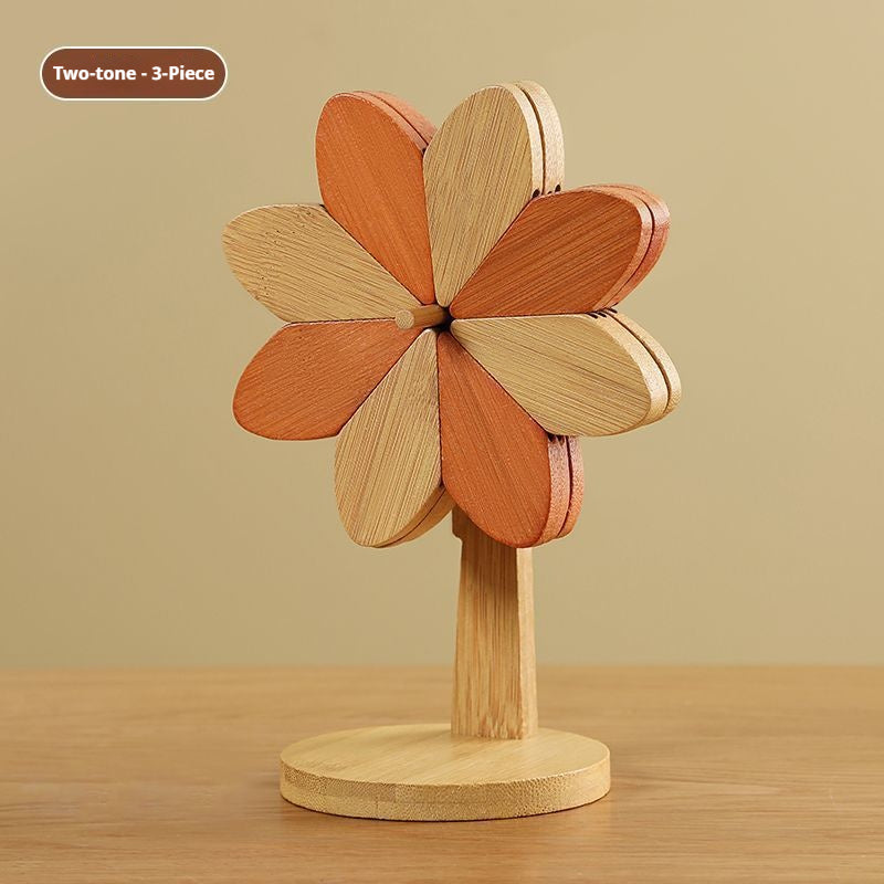 Wooden Windmill Trivet – Table Protector