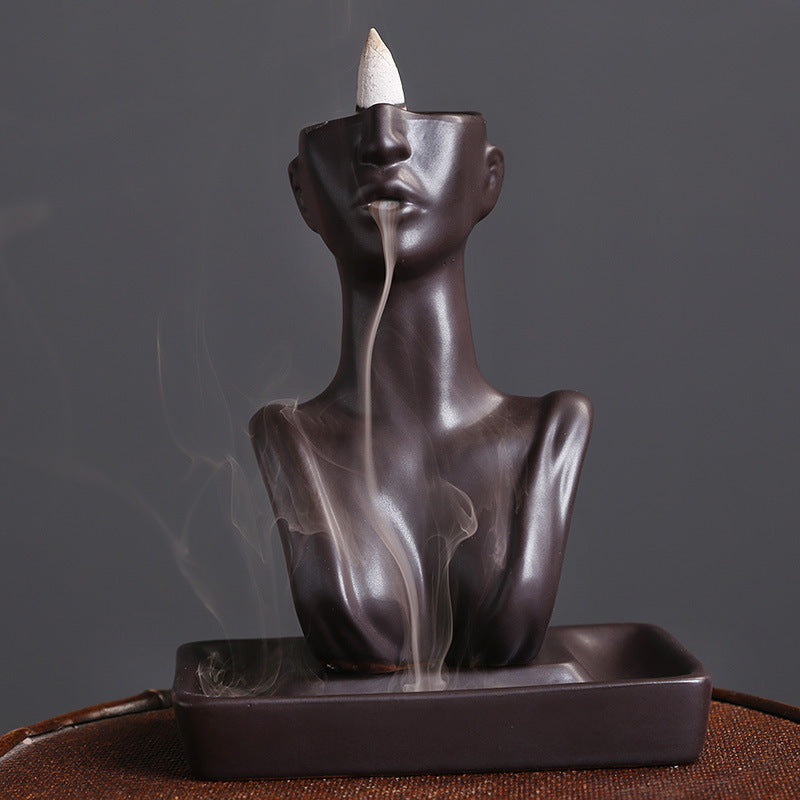 Elegant Ceramic Backflow Incense Burner