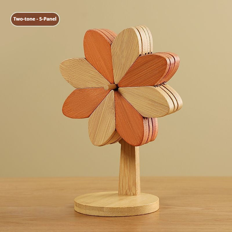 Wooden Windmill Trivet – Table Protector