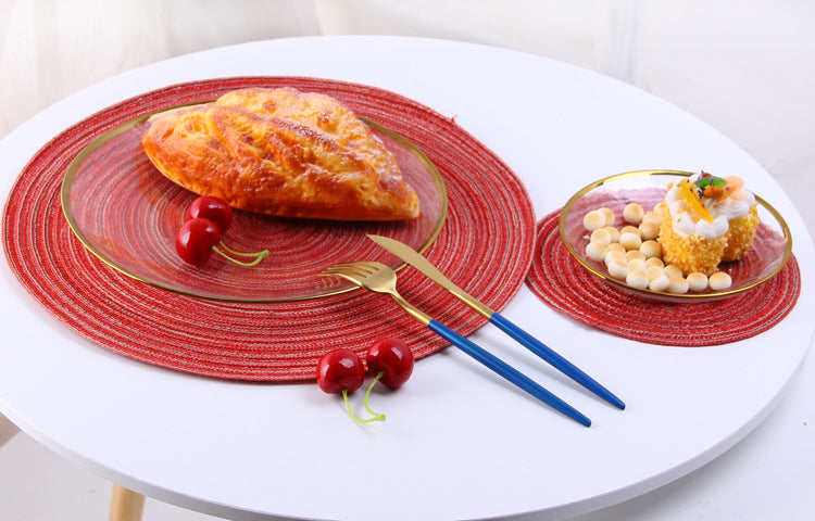 Handmade Japanese Hemp Round Placemats – Thick Heat-Resistant Coasters