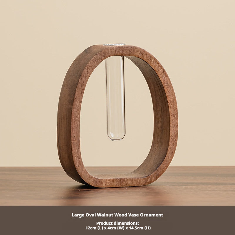 Walnut Wooden Tabletop Planter