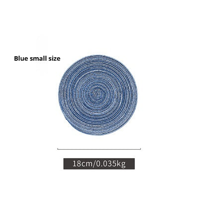 Handmade Japanese Hemp Round Placemats – Thick Heat-Resistant Coasters