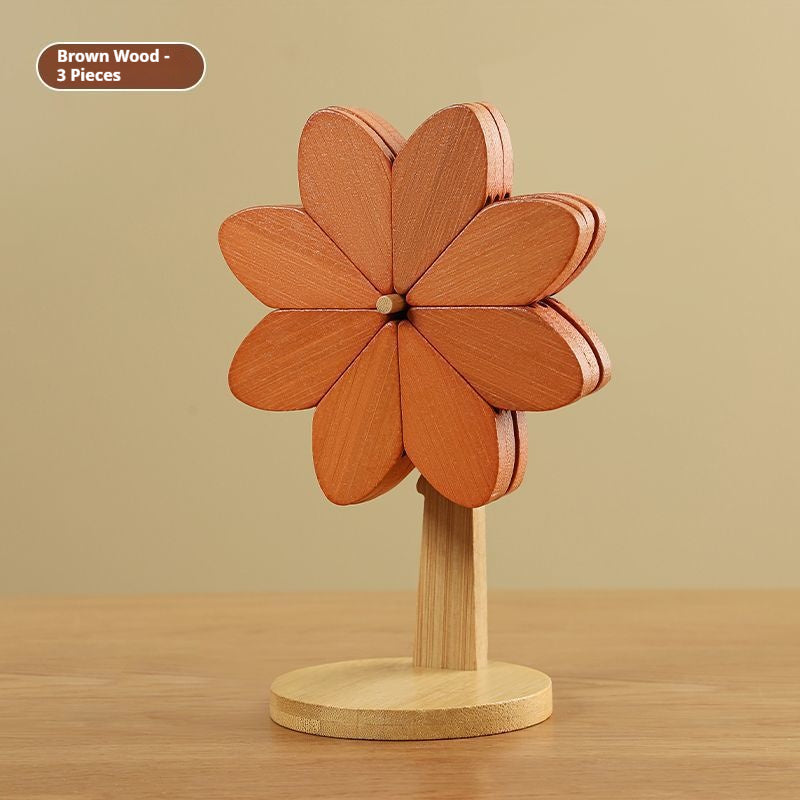 Wooden Windmill Trivet – Table Protector