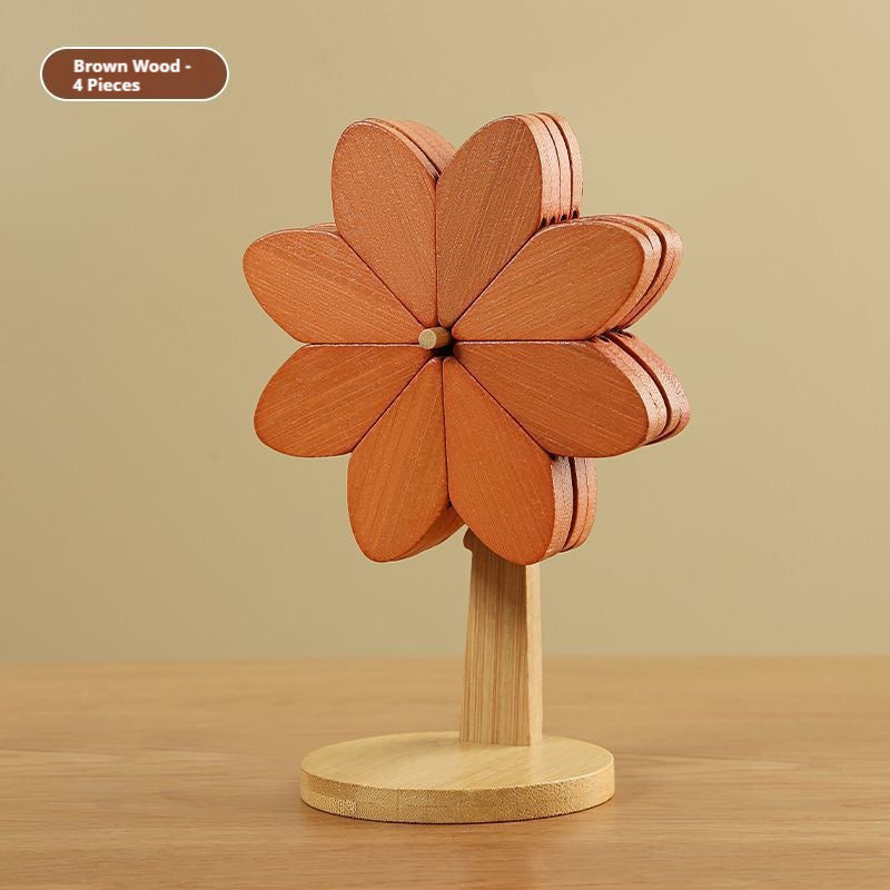 Wooden Windmill Trivet – Table Protector