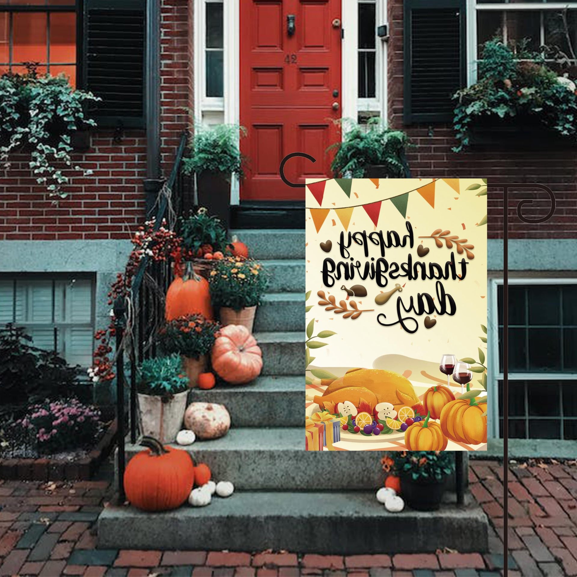 Double Sided Ghost Garden Flag