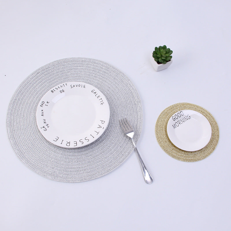 Handmade Japanese Hemp Round Placemats – Thick Heat-Resistant Coasters