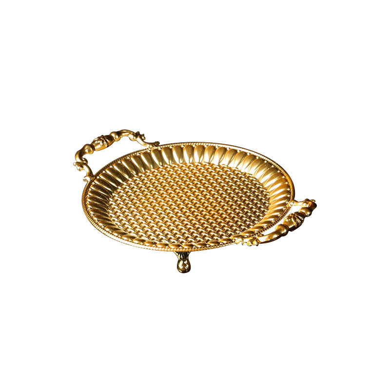 Vintage Iron Round Tray