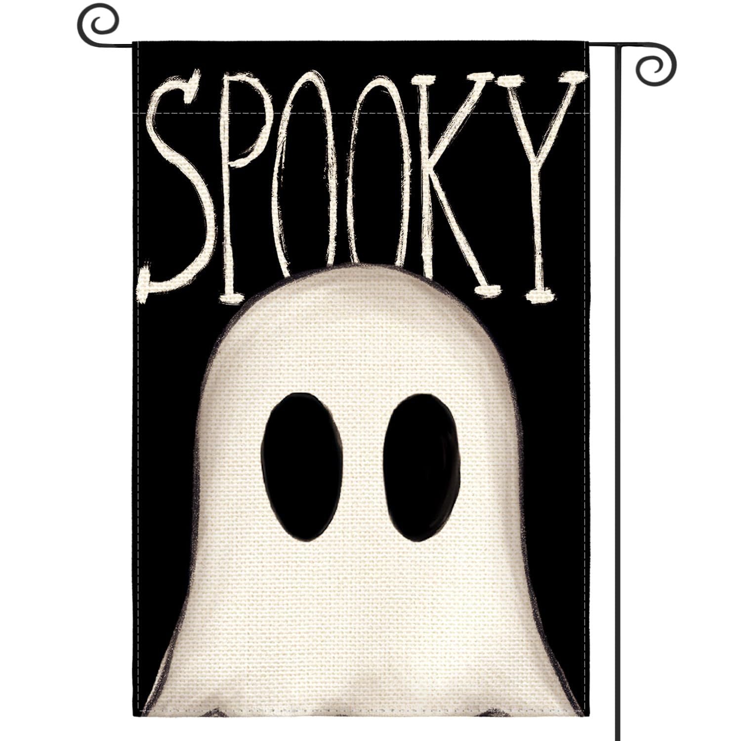 Double Sided Ghost Garden Flag