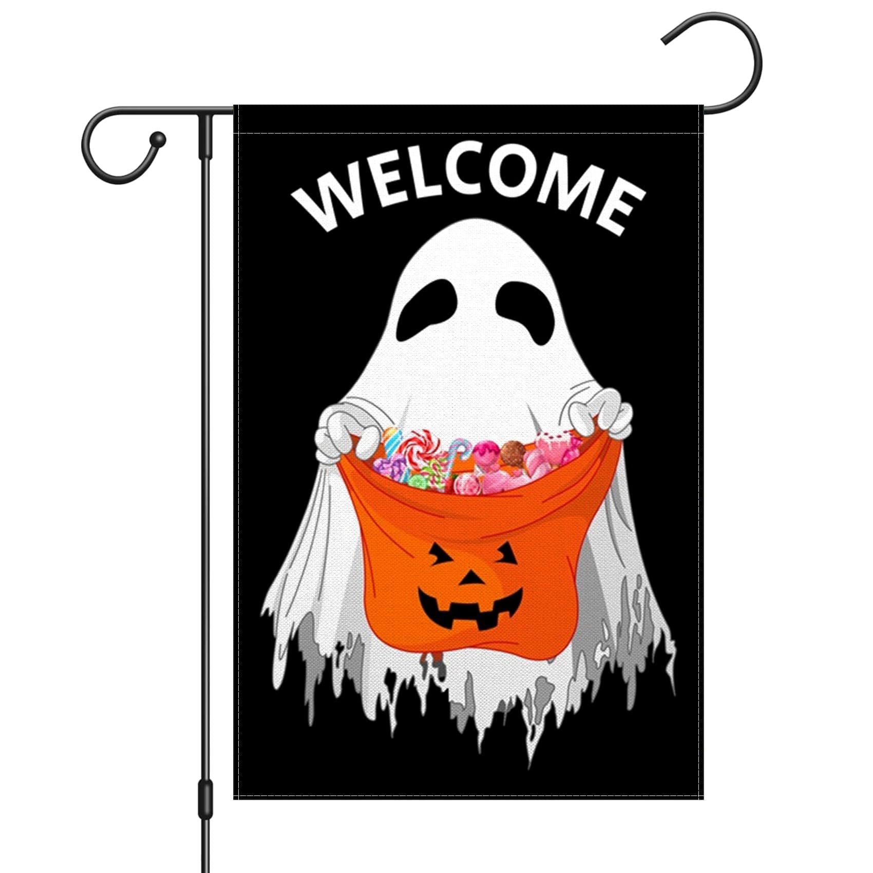 Double Sided Ghost Garden Flag