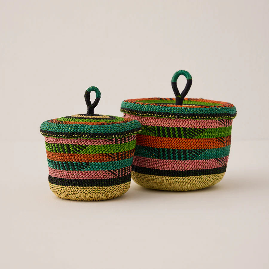 Small Banasco Basket With Lid