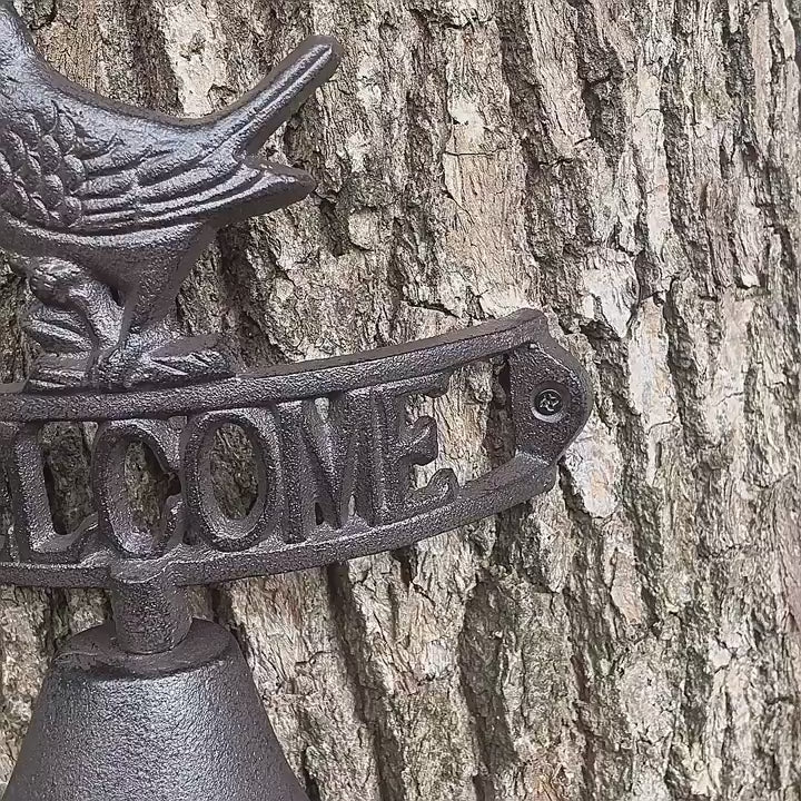 Vintage Cast Iron "WELCOME" Door Bell
